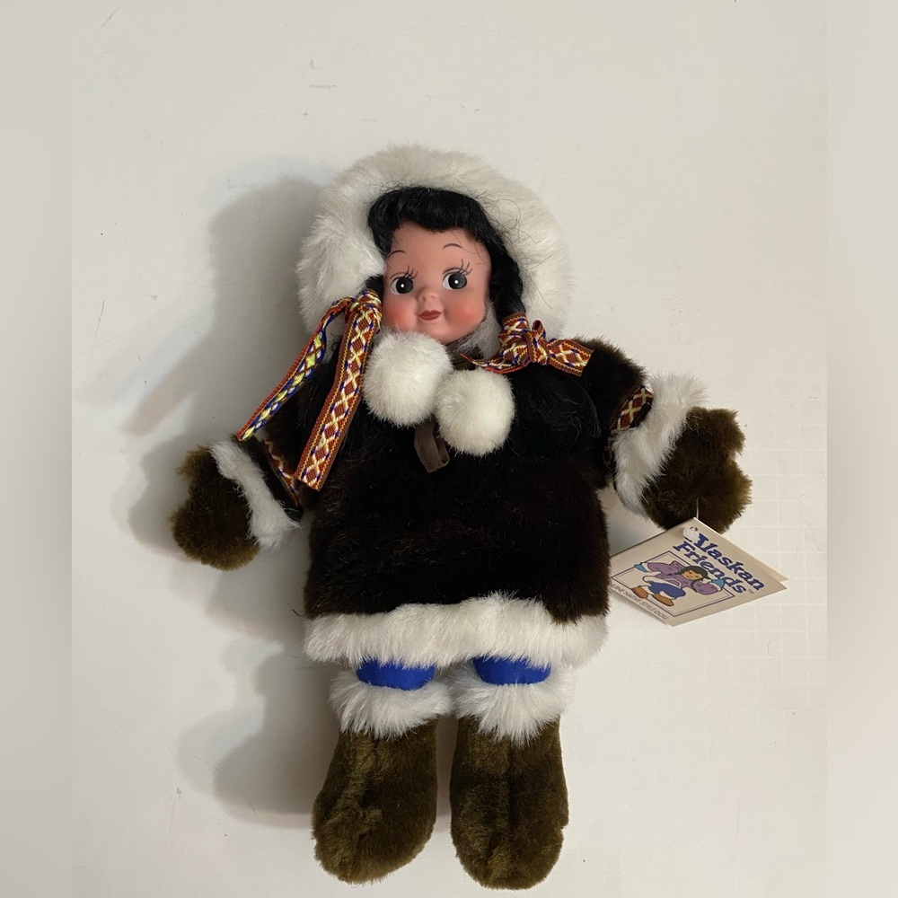 Alaskan Friends Genuine Native Style Girl Doll Plush Stuffed Toy